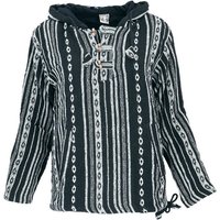 Guru-Shop Sweater Goa Kapuzenshirt, Baja Hoodie, Boho Style.. Hippie, Ethno Style, alternative Bekleidung von Guru-Shop