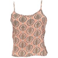 Guru-Shop T-Shirt Kurzes Boho Trägertop, luftiges Saree Top -.. Festival, Ethno Style, alternative Bekleidung von Guru-Shop