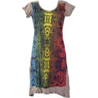 T-Shirt Baba Longshirt, Kurzarm, Psytrance Minikleid -.. Festival, Goa Style, alternative Bekleidung von Guru-Shop