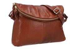 Gusti Handtasche Leder - Gardenia Damen Umhängetasche Abendtasche Braun Leder von Gusti