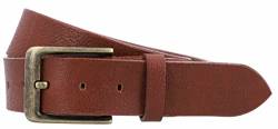 Gusti Ledergürtel Leder - Verner schlichter Ledergürtel mit Schnalle 85cm Accessoires Gürtel Herren Belt Braun Echtleder von Gusti