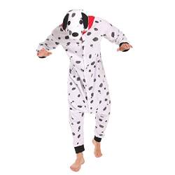 Guturris Erwachsene Tier Cosplay Kostüm Erwachsene Pyjamas Dalmatiner Weiß Unisex M von Guturris