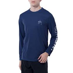 Guy Harvey Herren Langarmshirt Performance Sonnenschutz LSF 50+, estate blue, X-Groß von Guy Harvey