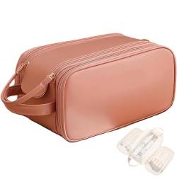 Kosmetiktasche, Kosmetik-Reisetasche, große Kapazität, wasserdichte Kosmetik-Aufbewahrungstasche, Kosmetik-Reisetasche (pink,28 * 16 * 14.5cm) von GuyAna