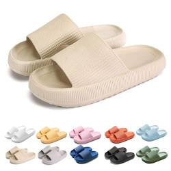 Gyagalre Orthoslipper Original, Cozyslides Original Für Maximalen Komfort, Wolkenschuhe Hausschuhe Damen Herren Slipper (Khaki, Erwachsene, 36, Numerisch (von/bis), EU Schuhgrößensystem, 37, Breit) von Gyagalre