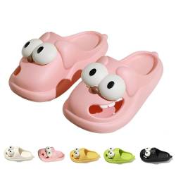 Gyagalre Zungenkuss-Hausschuhe, niedliche 3D-Hundehausschuhe mit großen Augen, küssende Hausschuhe mit Kusslippen (Pink, Erwachsene, 38, Numerisch (von/bis), EU Schuhgrößensystem, 39, M) von Gyagalre