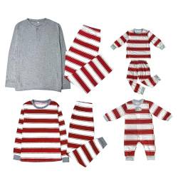 Weihnachten Familie Pyjama Set- Familien Schlafanzug Set Mama Papa Baby, Schlafanzug Zweiteilige Lang Warm Weihnachts Matching Weihnachts Pyjama Set- Loose Pyjamas Hausanzug Schlafanzüge Homewear 2 von Gyaimxfu