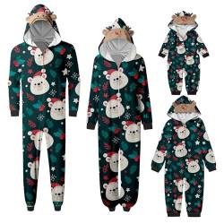 Weihnachts Pyjama Set- Weihnachts Eltern-Kind Pyjama Set, Weihnachts Sleepwear Schlafshirt Schlafanzug Zweiteilige Lang Weihnachten Familie Pyjama Set- Partner Pyjama 2er Set Für Paare Weihnachten-1 von Gyaimxfu