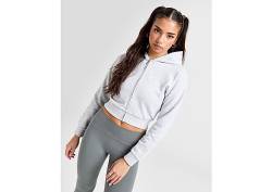 Gym King 365 Crop Hoodie mit durchgehendem Reißverschluss - Damen, Grey von Gym King