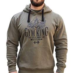 Gym King Gym Hoodie Kapuzenpullover Bodybuilding Fitness Wear (XL) von Gym King