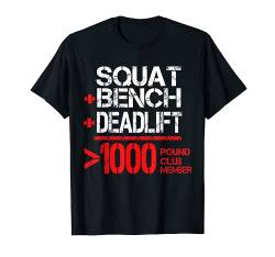 1000 Pound Club T-Shirt von Gym Training FH