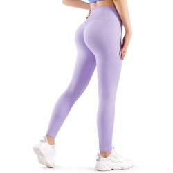 GymCope Leggings Damen Gerippte, Sport Leggings Damen Booty Scrunch, Sporthose Yogahose Damen Seamless High Waist für Wandern, Mode von GymCope