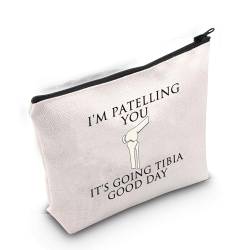 Gzrlyf Chiropraktik-Geschenke, Make-up-Tasche, Physiotherapie, Geschenke mit Aufschrift "I'm Patelling You It's Going Tibia a Good Day", Ergotherapeutin, I'm Patelling von Gzrlyf