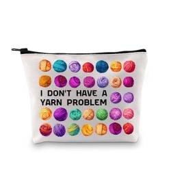 Gzrlyf Kosmetiktasche mit Aufschrift "I Don't Have a Yarn Problem", Häkeln, Häkeln, Liebhaber, Geschenke, Quilter, Häkeln, Stricken, Garnprobleme: von Gzrlyf