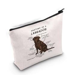 Gzrlyf Make-up-Tasche mit Labrador-Retriever, für Labor, Hund, Mutter, Geschenk, Labrador, Retriever, Besitzer, Liebhaber, Kosmetiktasche, Anatomie eines Laborators von Gzrlyf