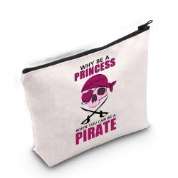 Gzrlyf Piraten-Make-up-Tasche, Film-Fans, Geschenk für Piratenliebhaber, Piraten-Prinzessinnen-Kosmetiktasche, Kann ein Pirat sein von Gzrlyf
