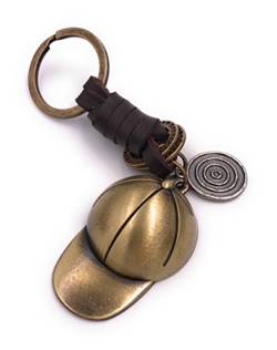 H-Customs Basecap Cappy Schlüsselanhänger besonderer Anhänger aus Metall Bronze von H-Customs