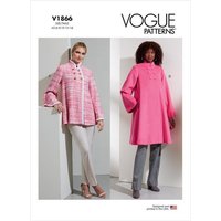 H-Erzmade Kreativset Vogue® Papierschnittmuster Damen - Mantel - V1866 von H-Erzmade