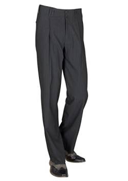 Gestreifte Herren Bundfaltenhose - Nadelstreifen-Hosen im Vintage-Stil der 50er Jahre bei HK Mandel Swing Modell Größe 50 von H K Mandel