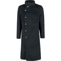 H&R London - Gothic Wintermantel - Winter Coat - S bis 4XL - für Männer - Größe 4XL - schwarz von H&R London