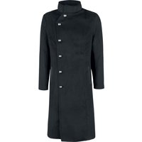 H&R London - Gothic Wintermantel - Winter Coat - S bis 4XL - für Männer - Größe L - schwarz von H&R London