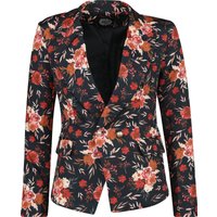 H&R London - Rockabilly Blazer - Gillian Floral Blazar - XS bis XXL - für Damen - Größe S - multicolor von H&R London