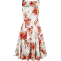 H&R London - Rockabilly Kleid knielang - Ayla Floral Swing Dress - XS bis 4XL - für Damen - Größe XXL - multicolor von H&R London