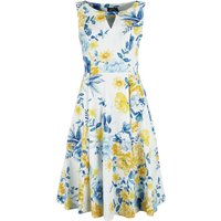 H&R London - Rockabilly Kleid knielang - Hope Floral Swing Dress - XS bis 4XL - für Damen - Größe 3XL - multicolor von H&R London