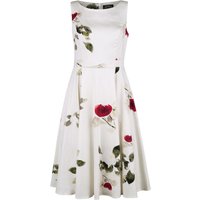 H&R London - Rockabilly Kleid knielang - Maeva Swing Dress - XS bis XXL - für Damen - Größe M - multicolor von H&R London