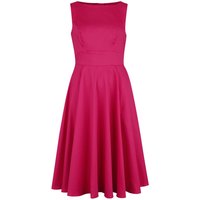 H&R London - Rockabilly Kleid knielang - Ravishing Swing Dress - XS bis 4XL - für Damen - Größe M - pink von H&R London