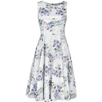 H&R London - Rockabilly Kleid knielang - Tasha Floral Swing Dress - XS bis 4XL - für Damen - Größe L - multicolor von H&R London