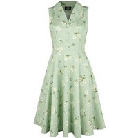 H&R London - Rockabilly Kleid knielang - Timea Swing Dress - XS bis 6XL - für Damen - Größe XS - mint von H&R London