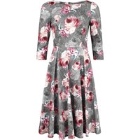 H&R London - Rockabilly Kleid knielang - XS bis 4XL - für Damen - Größe 3XL - multicolor von H&R London