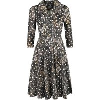 H&R London - Rockabilly Kleid knielang - XS bis 4XL - für Damen - Größe L - multicolor von H&R London