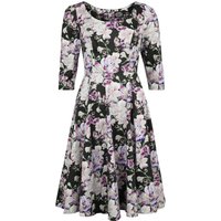 H&R London - Rockabilly Kleid knielang - XS bis 4XL - für Damen - Größe S - multicolor von H&R London