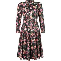 H&R London - Rockabilly Kleid knielang - XS bis 4XL - für Damen - Größe S - multicolor von H&R London