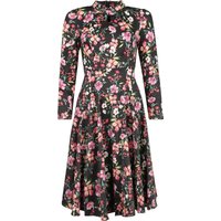 H&R London - Rockabilly Kleid knielang - XS bis 4XL - für Damen - Größe XS - multicolor von H&R London