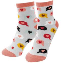 H:)PPY life Zaubersocken Motiv Du & Ich | Damensocken in Herzform gepresst, Größe 36-40 | Geschenk Liebe, Valentinstag, für Sie | 48549 von H:)PPY life