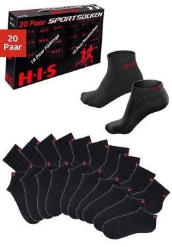 Große Größen: Kurzsocken, schwarz, Gr.35/38 von H.I.S EM LBG