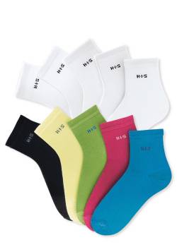 Große Größen: Kurzsocken, weiß, Gr.39/42 von H.I.S EM LBG