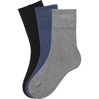 Große Größen: Socken, schwarz+grau+blau, Gr.35/38-43/46 von H.I.S EM LBG