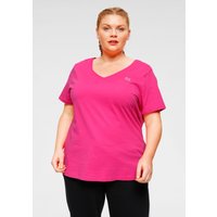 Große Größen: 3er Pack T-Shirts, schwarz-pink, Gr.40/42-56/58 von H.I.S EM