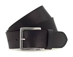 H.I.S 45mm Leather Belt W115 Black - kürzbar von H.I.S