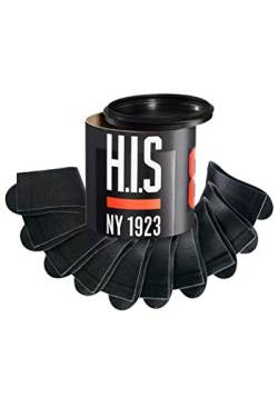 H.I.S Herren Socken Box, schwarz, 8 Paar (39/42, Schwarz) von H.I.S