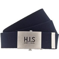 H.I.S Stoffgürtel Bandgürtel mit H.I.S Logo auf der Koppelschließe von H.I.S