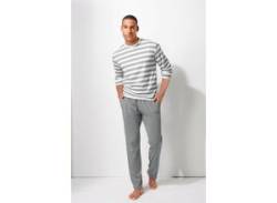 Pyjama H.I.S Gr. 52/54 (L), beige (grey, cream) Herren Homewear-Sets Pyjamas von H.I.S.