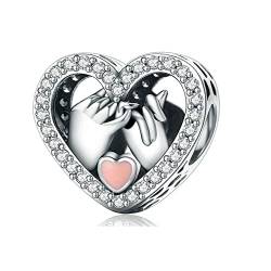 H.ZHENYUE Jewellery Love&heart Forever Charm Beads suitable for bracelets,925 sterling silver,Christmas,Halloween,Birthday,Valentine's Day,Mother's Day,Gifts for Women,Wife,Girls von H.ZHENYUE