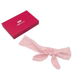 HAARallerliebst Haarband mit Schleife (50cm | Blumen | rosa) inkl. Schachtel zur Aufbewahrung von HAARallerliebst