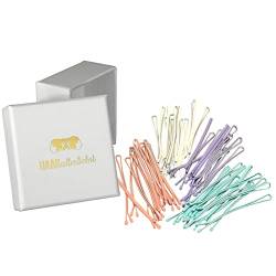 HAARallerliebst Haarklammern (48 Stück | weiss, lachs, lila, mintgrün | 5cm) inkl. Schachtel zur Aufbewahrung (Schachtelfarbe: weiss) von HAARallerliebst