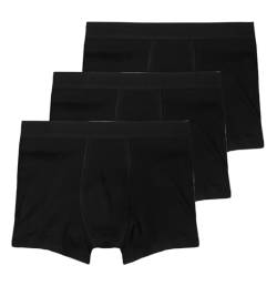 HAASIS Bodywear, Herren Pants 3er Pack, GOTS Zertifiziert, ohne Eingriff, doppelter Fronteinsatz, Feinripp, Reine Bio Baumwolle, elastischer Weichbund, Made in Europe, Größe:2XL, Farbe:schwarz von HAASIS BODYWEAR 1919